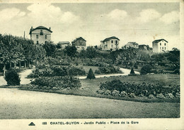 Châtel Guyon CPA 63 Puy De Dôme Jardin Public Place De La Gare CAP188 - Châtel-Guyon