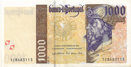 PORTUGAL 1000 ESCUDOS - PEDRO ALVARES CABRAL  7-11-2000 NÃO CIRCULADA - ALMOST UNCIRCULATED - Portugal