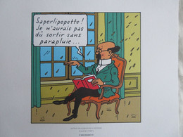 Planche TINTIN "Les Bijoux De La Castafiore" N°7 Strip 3 Ed Hergé-Moulinsart 2011 Ex Libris - Illustratoren G - I