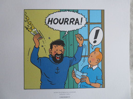 Planche TINTIN "Les Bijoux De La Castafiore" N°7 Strip 2 Ed Hergé-Moulinsart 2011 Ex Libris - Illustrators G - I