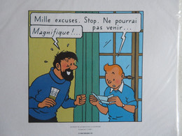 Planche TINTIN "Les Bijoux De La Castafiore" N°7 Strip 1 Ed Hergé-Moulinsart 2011 Ex Libris - Illustrateurs G - I