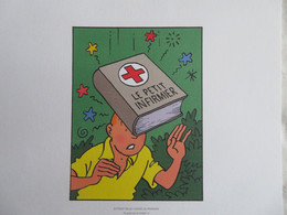 Planche TINTIN  "Les Cigares Du Pharaon"  N°33 Strip 13 Ed Hergé-Moulinsart 2011 Ex Libris - Illustratoren G - I
