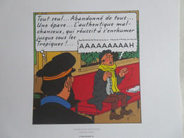 Planche TINTIN  "Vol 714 Pour Sydney"  N°2 Strip 5  Ed Hergé-Moulinsart 2011 Ex Libris - Künstler G - I