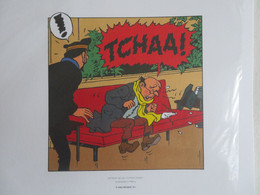 Planche TINTIN  "Vol 714 Pour Sydney"  N°2 Strip 6  Ed Hergé-Moulinsart 2011 Ex Libris - Künstler G - I