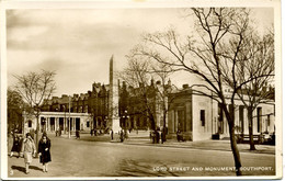 LANCS - SOUTHPORT -  LORD STREET AND MONUMENT RP  La696 - Southport