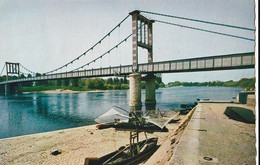 MARMANDE. - Le Pont Sur La Garonne. Bateau Pour La Pêche De L'Alose. CPM Tour Dentelé RARE. - Marmande