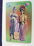 INDONESIA CHIPCARD 100  UNITS   BALINESE BRIDES         Fine Used Card   **3892 ** - Indonésie