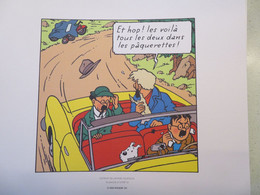 Planche TINTIN  "L'Affaire Tournesol"  N°57 Strip 10  Ed Hergé-Moulinsart 2011 Ex Libris - Illustratoren G - I