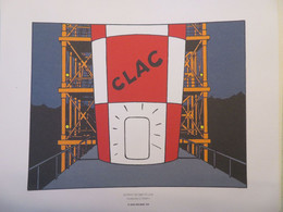 Planche TINTIN  "Objectif Lune"  N°57 Strip 4  Ed Hergé-Moulinsart 2011 Ex Libris - Ilustradores G - I
