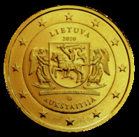 LITUANIE 2020 - 2 EUROS COMMEMORATIVE - AUKSTAITIJA  - PLAQUÉ OR - Lithuania