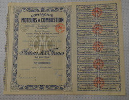 Cie Des Moteurs à Combustion Interne Charles En 1928 - Automovilismo