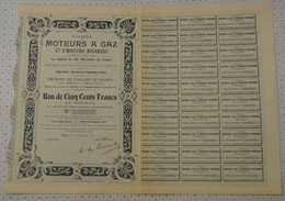 Moteurs à Gaz Et Industrie Mécanique En 1917 (non émise, Blanquette) - Automovilismo
