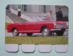 Plaquette  Tôle Pub COOP - " L'auto à Travers Les âges "-   - PEUGEOT 404 CABRIOLET - Tin Signs (vanaf 1961)