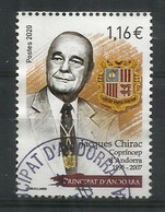 ANDORRA.Homenaje A Jacques Chirac, Presidente Y Copríncipe De Andorra. Un Sello Usado  Año 2020, 1ª Calidad - Used Stamps