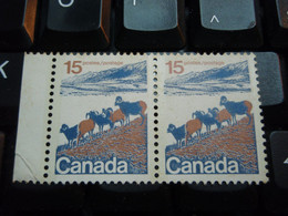 2 Timbres Canada 15 Postes Mouflons - Sonstige & Ohne Zuordnung