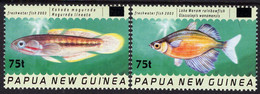 Papua New Guinea - 2003 - Tropical Fish - Mint Stamp Set (new Value Overprint) - Papoea-Nieuw-Guinea