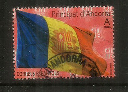 Bandera D'Andorra /Drapeau D'Andorre. (Poder és Més Fort) 2020,  Oblitéré,  1 ère Qualité. - Gebraucht