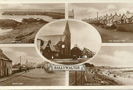 REAL PHOTOGRAPHIC POSTCARD - MULTIVIEW - BALLYWALTER - COUNTY DOWN - NORTHERN IRELAND - Down