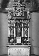 Autel De La Chapelle D'Enney En Bois Sculpté 1717 Par M. Gollas De Charmey  (10 X 15 Cm) - Chapelle