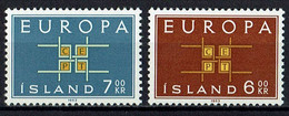 Island 1963 // 373/374 ** Europa - Neufs