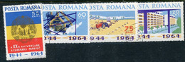 ROMANIA 1964 Overthrow Of Fascist Regime Used.  Michel 2305-08 - Gebruikt