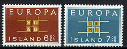 Island 1963 // 373/374 ** Europa - Neufs