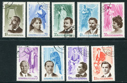 ROMANIA 1964 Opera Singers  Used.  Michel 2229-37 - Used Stamps
