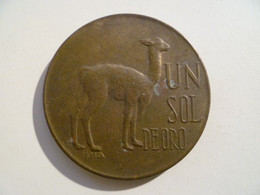 Pièce De Monnaie / Un Sol De Oro / Pareja / 1972 / Banco Central De Reserva Del Peru - Peru