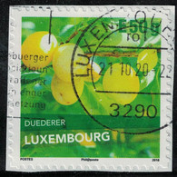 Luxembourg 2018 Oblitéré Used Fruits Duederer Variété De Prune SU - Oblitérés