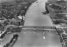 GF-STRASBOURG-STRASSBURG-67-Bas-Rhin-Vue D'Avion Aérienne-Pont Du Rhin  - GRAND FORMAT - - Strasbourg