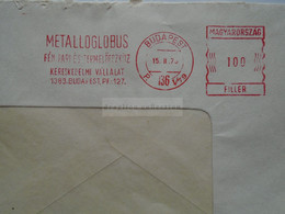 AD033.77   Hungary -  EMA METER FREISTEMPEL  - METALLOGLOBUS   1973 - Machine Labels [ATM]