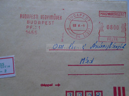 AD033.86 Hungary -  EMA METER FREISTEMPEL  - Budapesti Vegyiművek 1983 - Automatenmarken [ATM]