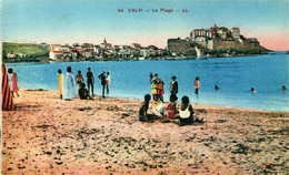 Calvi CPA 20 2B Haute Corse La Plage Ed LL - Calvi