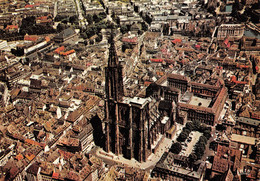 GF-STRASBOURG-STRASSBURG-67-Bas-Rhin-Vue D'Avion Aérienne- La Cathédrale  - GRAND FORMAT - - Strasbourg