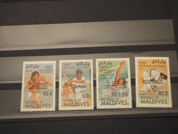 MALDIVES - 1985 OLIMPIADI VINCITORI 4  VALORI - NUOVI(++) - Maldives (1965-...)