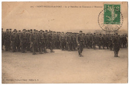 54 SAINT NICOLAS DE PORT - Le 4eme Bataillon De Chasseurs A L'exercice - Cpa Meurthe Et Moselle - Saint Nicolas De Port