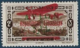 France Colonies Grand Liban PA Erreur N°29A*(MAURY/SPINK) Surcharge Apposé Sur Le N° 9 Signé Kessler - Airmail