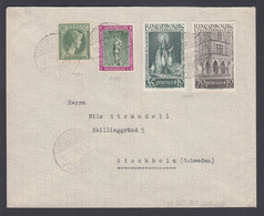 1938. LUXEMBOURG. Cover With 4 Stamps Incl. 35 C + 10 C And 70 C + 10 C Willibrord  F... (Michel 309, 310+) - JF368642 - Brieven En Documenten