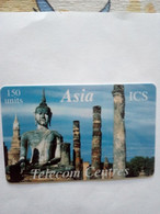 FRANCE PREPAID BOUDHA TEMPLE ICS ASIA 150U UT VALID 31.12.1998 - Cultural