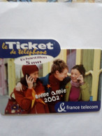 FRANCE TICKET PRIVE ECHANTILLON 5 MIN BONNE ANNEE 2002 VALID 02.07.2002 NEUF MINT - FT Tickets