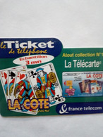 FRANCE TICKET PRIVE ECHANTILLON 3 MIN LA COTE CARRE VALET 2000 EX NEUF MINT - FT Tickets