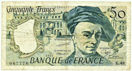 FRANCE - 50 Francs - 1987 - P 152.c - Serie R. 48 - Quentin De La Tour - 50 F 1976-1992 ''Quentin De La Tour''