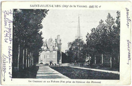 86 - Saint-Julien-l'Ars - Le Château Et La Flèche (Vue Prise De L'Avenue Des Platanes) - (précurseur, Circ. 1909) - Saint Julien L'Ars