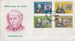 Enveloppe FDC  1er Jour   ZAÏRE    Sir  Roland  HILL   1980 - Rowland Hill