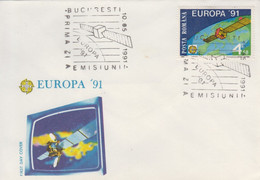 Enveloppe  FDC  1er  Jour   ROUMANIE     EUROPA    1991 - 1991
