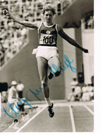 JEUX OLYMPIQUES - AUTOGRAPHE SUR PHOTO - ALLEMAGNE DE L'EST - SIEGL - ATHLETISME  - - Authographs