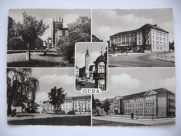 GERA - Hochhaus, Haus Des Bergmanns, Rathaus, Südbahnhof, Enzianschule - 1960s Used - Gera
