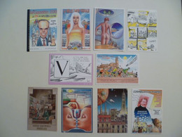 Lot De 10 Cartes Postales Illustrateur Bernard VEYRI / C - Veyri, Bernard