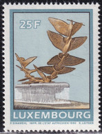 L-Luxemburg 1990. Springbrunnen Einzelwert Friedenstauben (B.2734.3) - Unused Stamps