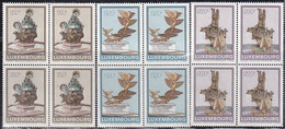 L-Luxemburg 1990. Springbrunnen 4-Block (B.2734.1) - Unused Stamps